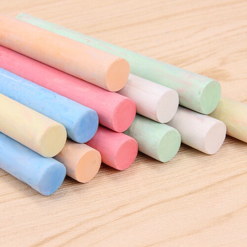 Teacher writing tools white chalk 100 pieces color dust-free chalk black and green board accessories office teaching equipment