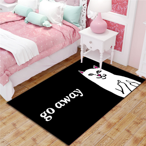 Manufacturer wholesale pink cartoon entrance door mat bedroom crawling mat girl home bedroom bedside mat