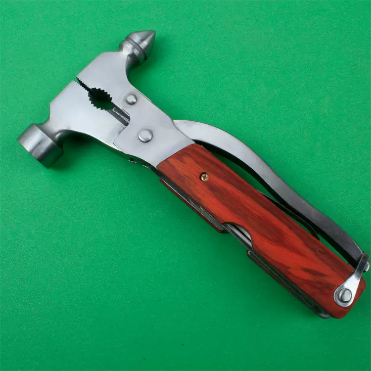 厂家直销多功能安全锤汽车工具多用刀钳木工锤救生锤消防破窗工具