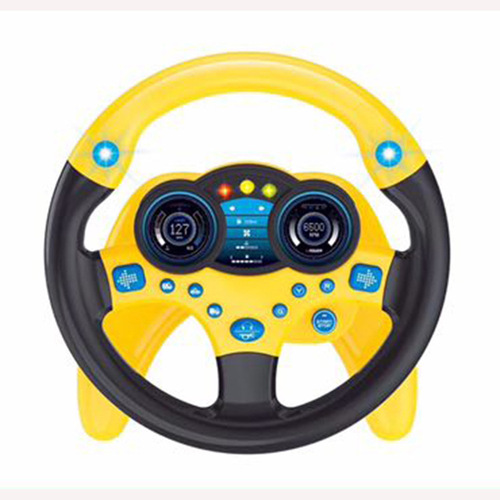 The same style of co-pilot steering wheel with base, simulated driving simulation steering wheel, baby early education steering wheel with base