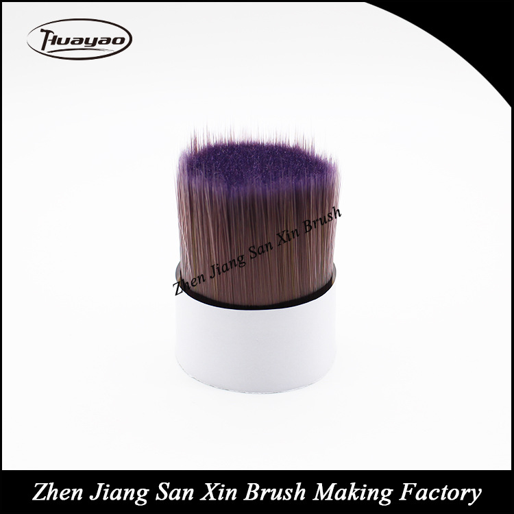 厂家生产深紫PET双色物理磨尖油漆刷丝SXCT-9087