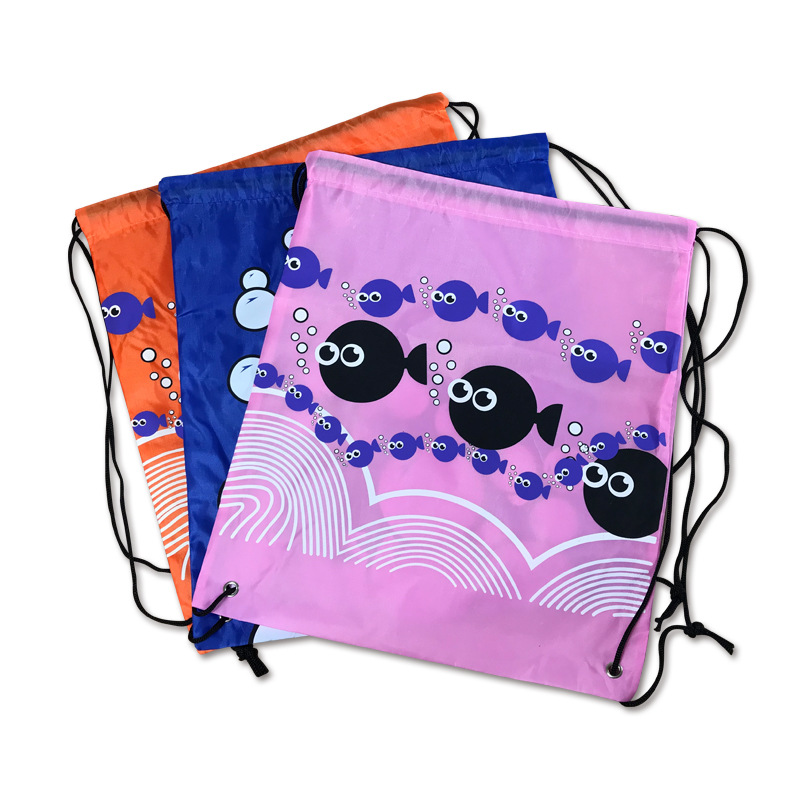 Bolsa de cordón ropa al aire libre bolsa de almacenamiento bolsa de zapatos playa natación entrenamiento cordón bolsa al aire libre mochila de pescado