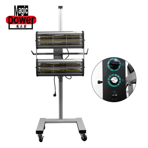 110V/220V two-light infrared paint booth car spray paint drying oven paint machine portable high-temperature baking oven