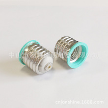 E40转E27 E39转E26绿色转换灯座 内E27转外E40陶瓷螺口变灯头