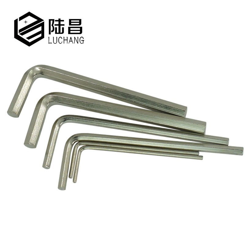 镀镍加硬内六角螺丝扳手 L型梅花扳手  螺丝工具 M1.5-M19