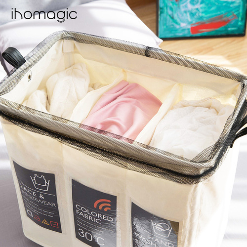 Home clothing foldable storage box Oxford cloth storage basket woven organizer box Packing moving storage bag