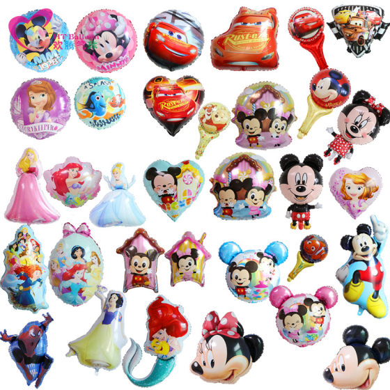 New Cartoon Aluminum Film Children's Balloon Mickey Minnie Cartoon Birthday Gift Balloon Layout Decoration Wholesale