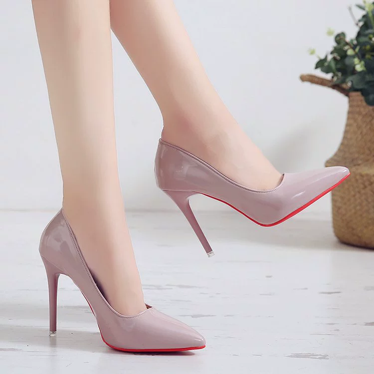 Pointed Toe High Heels (Women), European Style, 6/8/10 cm Heel, Sizes 34–43