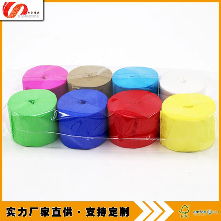 Золотой креповый рулон, креповая бумага, рулонная лента, лента для украшения дня рождения, атмосфера Хэллоуина, лента