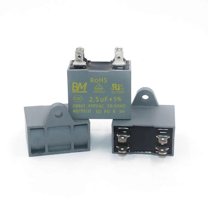 CBB61 450VAC2.5UF пусковой конденсатор мотора вентилятора/AC 2.5uf/450V опора
