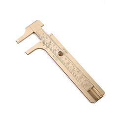 Mini copper vernier caliper pocket caliper double scale jewelry measuring tool literary jade tool