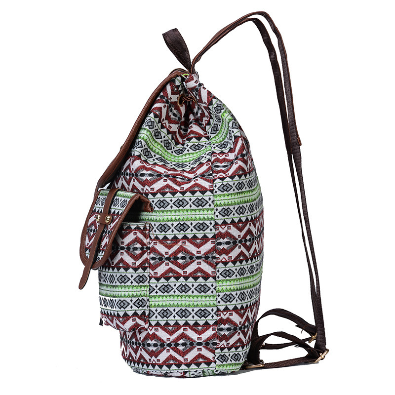 Fábrica expreso Comercio exterior nueva moda mochila europea y americana estilo casual lona mujer mochila moda estilo bolsa de viaje