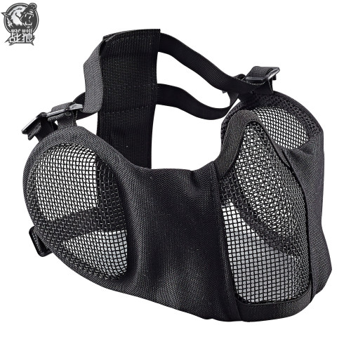 Wolf Warrior ZL-V16 upgraded extended ear protection half-face protective wire mask outdoor riding tactical protective mask