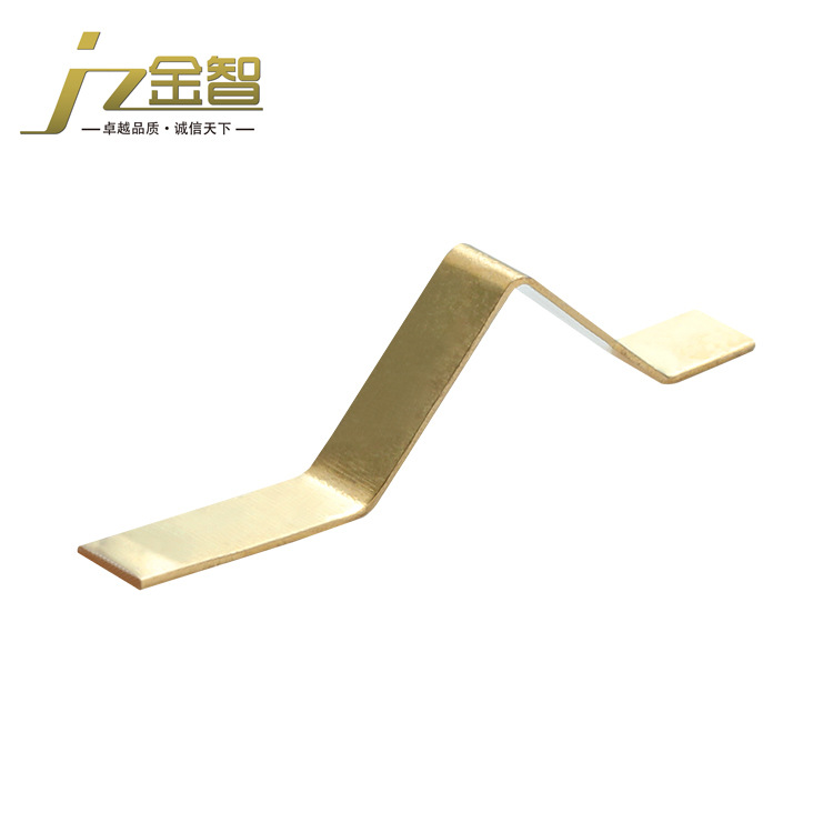 生产铍铜磷铜镀金弹片 线路板焊接导电插片铜端子精密冲压件加工