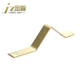 生产铍铜磷铜镀金弹片 线路板焊接导电插片铜端子精密冲压件加工