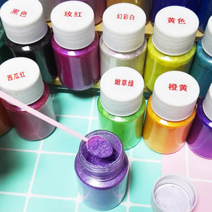 Wholesale pearl powder set 12 color 24 color 48 color 32 color 36 color Amazon foreign trade Mica powder drop glue Crystal mud