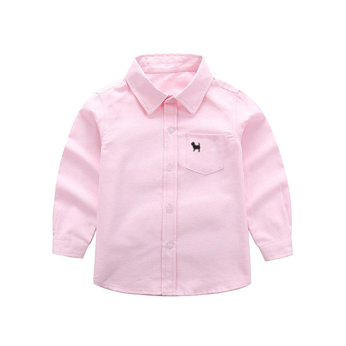 New style autumn long-sleeved shirts for children and middle-aged children Factory direct sales boys' shirts versatile autumn clothing children's spring and autumn shirts