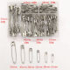 High-strength steel wire gold and silver safety pin laundry safety pin combination 250 6-cell factory outlet