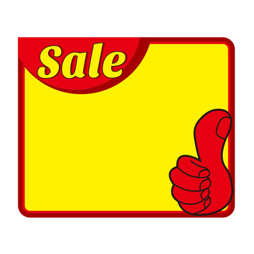 9X7 English explosive sticker product price tag price tag supermarket fruit promotion card price advertising paper