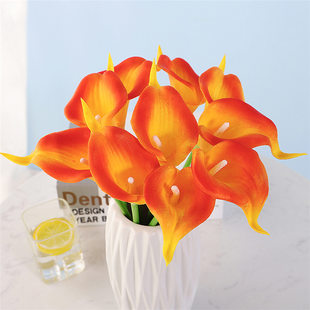 (Cross-border trading), (Wholesale), small polyurethane realistic calla lilies, photography props for home use