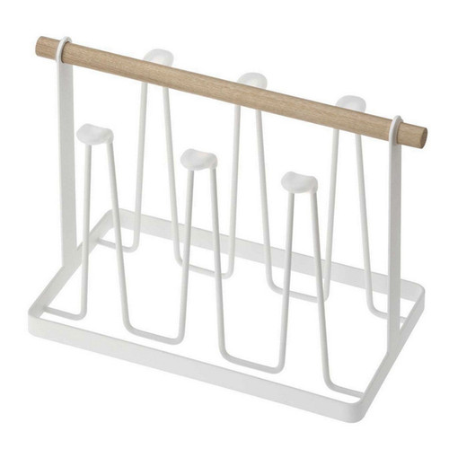 Japanese iron art drain cup holder for home use portable water cup holder drain rack with tray living room kitchen cup storage