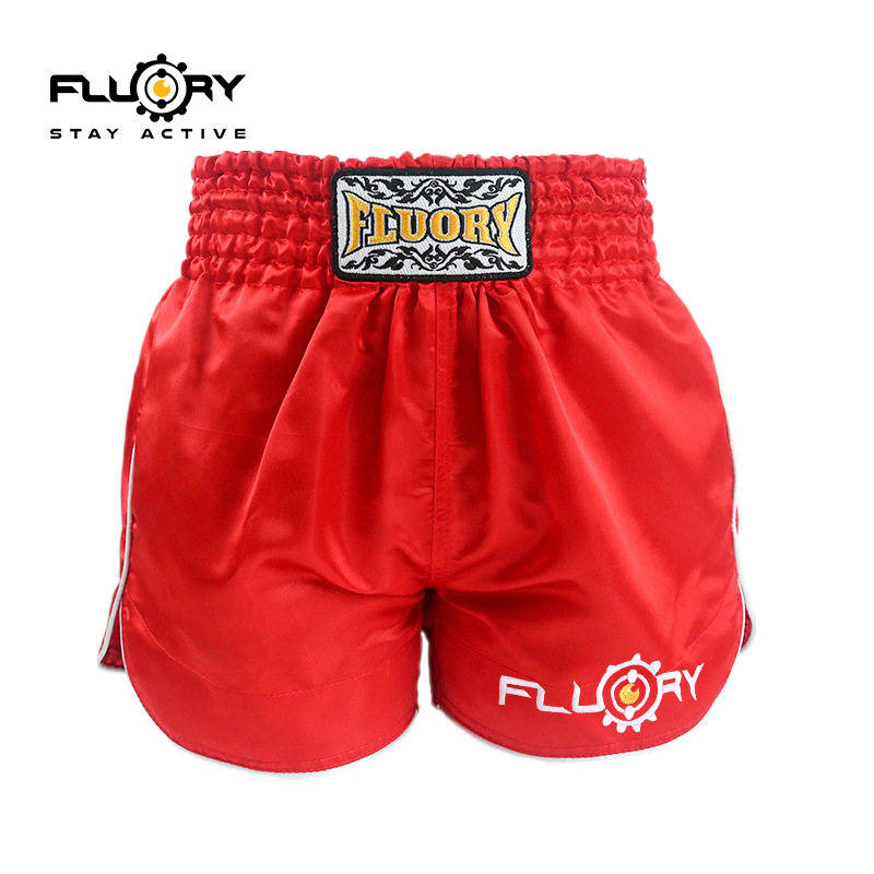 FLUORY Fire Base Casual Muay Thai Shorts Men's and Women's Lined Anti-walking Fighting Pants Sanda Boxing Clothing