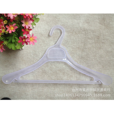 透明塑料衣架肩宽性半片衣架干洗店酒店式服装厂衣服撑厂家批发