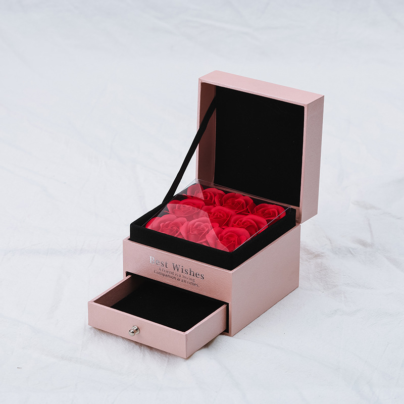 粉色礼盒  项链礼物盒 香皂花盒 礼盒包装