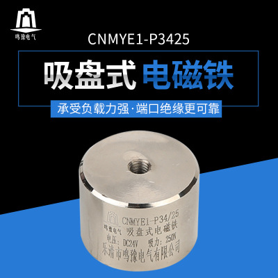 专业品质 CNMYE1-P34/25系列 直流 牵引 吸盘式电磁铁 通孔M6|ms