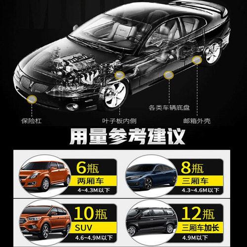 Kajiayi automobile chassis armor self-spraying resin type granular glue anti-rust, anti-corrosion, sound insulation protection hand spray granular paint