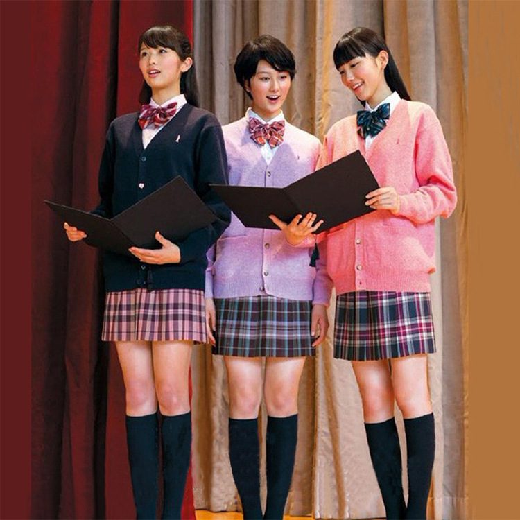 College Style V Neck Jk Uniform Sweater Cos Anime Eco-Friendly Cotton Knitted School Uniform Cardigan Air-Conditioning Sweater