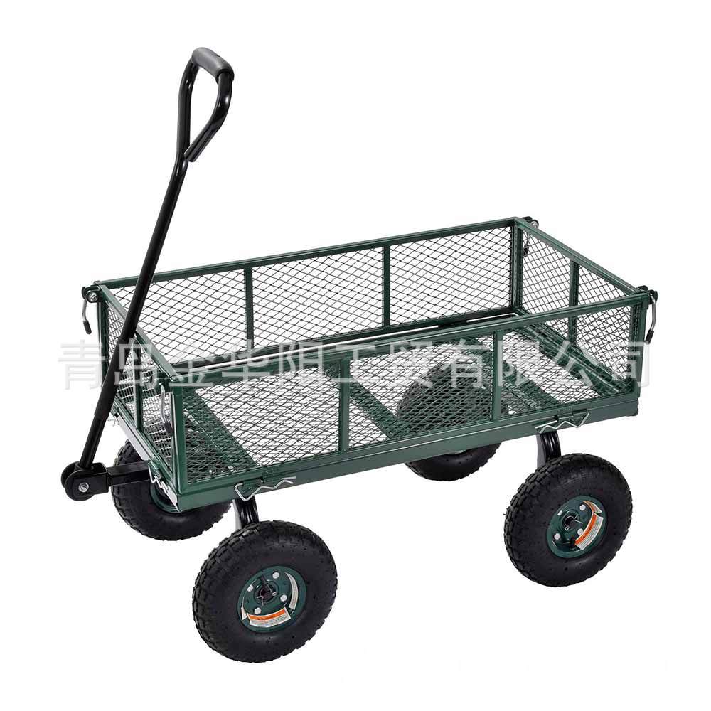 供应金属网兜工具车花园车TC1840A 移动工具车货仓车