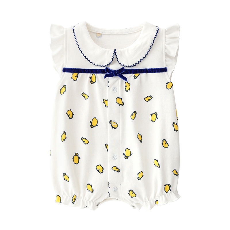 Little penguin P on white background