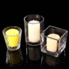 Candle, glossy transparent aromatherapy