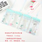 现货批发创意流沙气囊手机防水袋pvc高触感收纳便携创意卡通