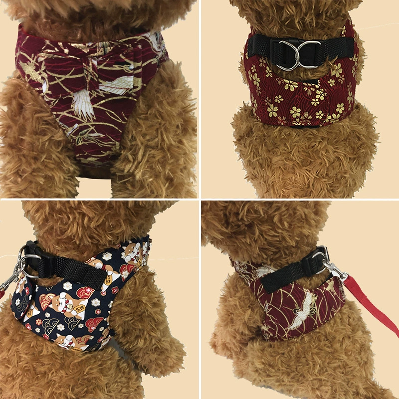 Жилет для тяги собак Нагрудный ремень для домашних животных Маленькая собака Тедди Bixie Собака Прогулочная веревка Товары для собак