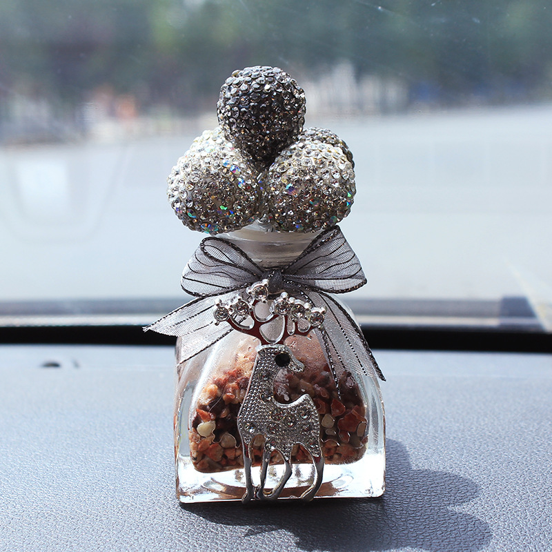 Accesorios creativos para coche, soporte para perfume de coche, adorno de globo con diamantes de imitación, decoración interior de coche, regalo, novedad de 2015