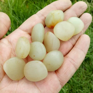 玉器和田玉白玉散籽 手工DIY白玉和田玉手串珠饰品散珠厂价批发