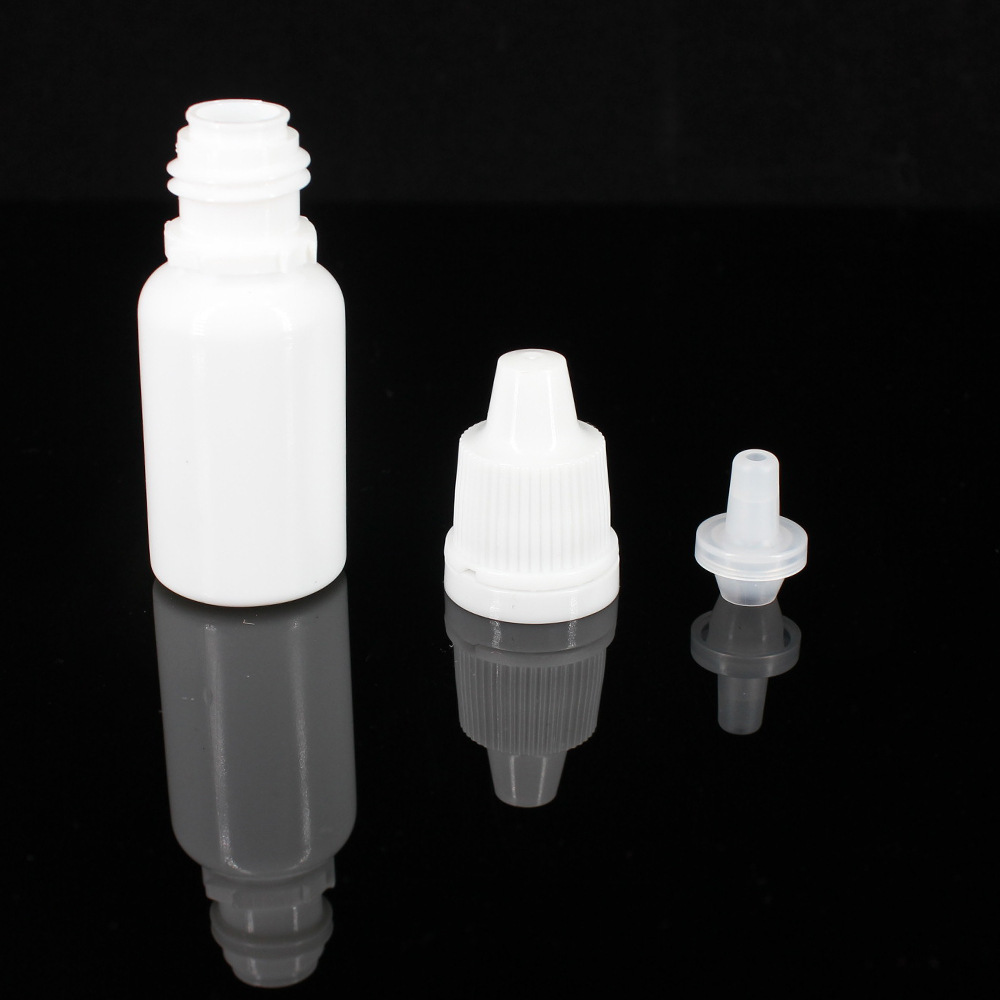 厂家直供滴眼液瓶 10ml白瓶pe滴眼液瓶 注吹工艺 塑料防盗