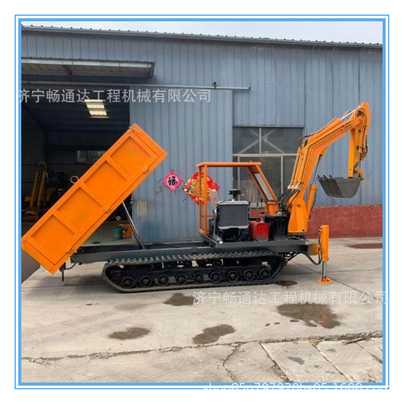 厂家全新液压柴油式高速履带随车挖 矿用全地形履带随车挖