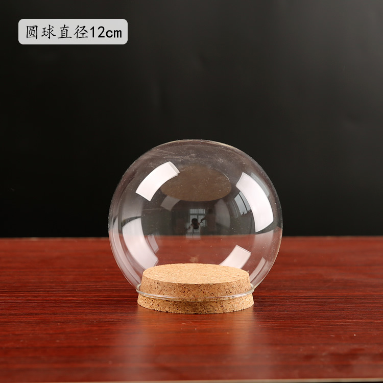 Yongsheng flor a prueba de polvo cubierta de vidrio arcilla cerámica suave fieltro de lana muñeca hecho a mano botella de vidrio de corcho