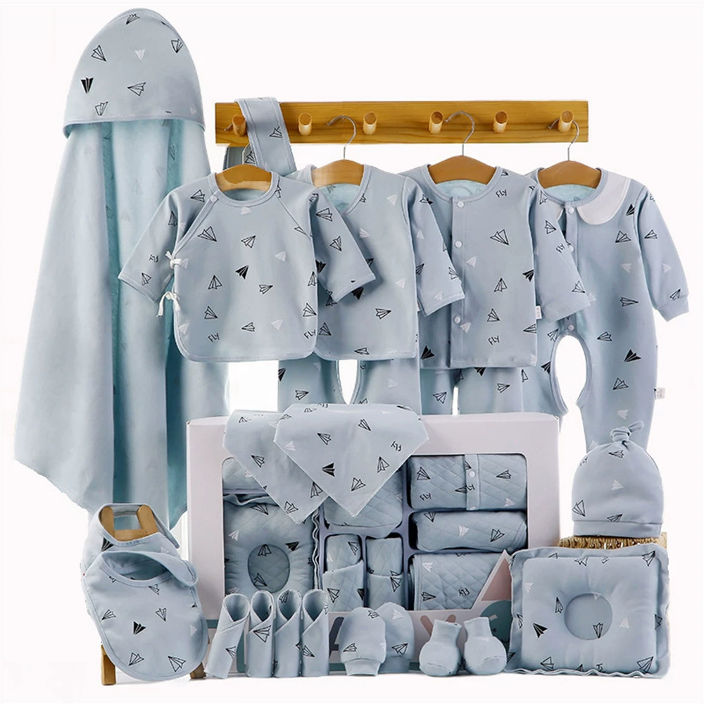 Подарочная коробка Baby Gift Box Set, 18–22 предметов одежда для новорожденных унисекс демисезонная, подарочная коробка со стеклом