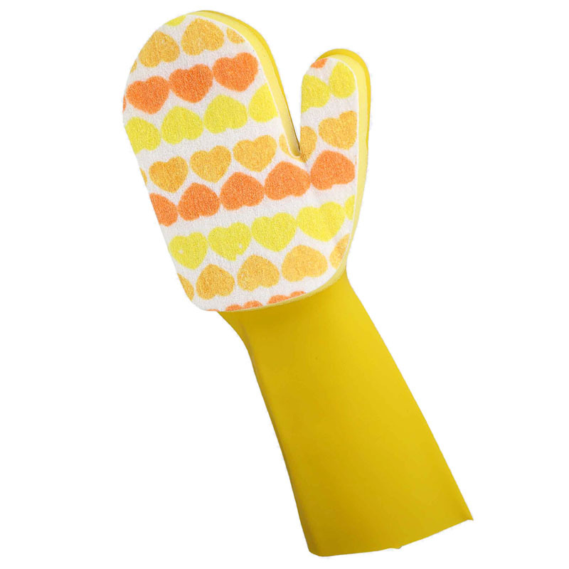 Guantes de lavado de platos de látex para la limpieza de la piscina de color para el hogar