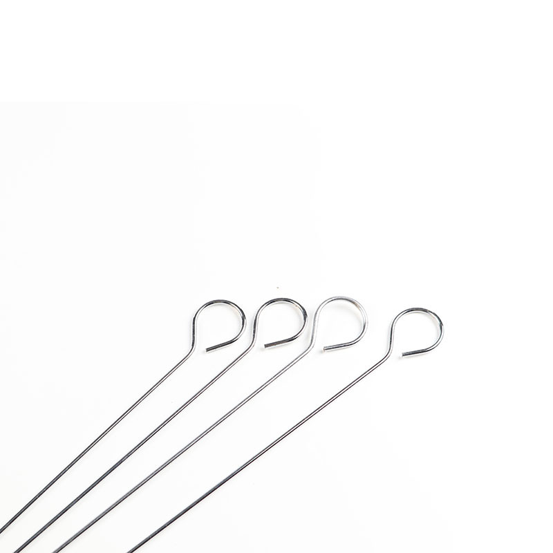 Directo de fábrica de acero inoxidable política de barbacoa de cordero pinchos palo de barbacoa herramientas de barbacoa al aire libre Tarjeta de unión de barbacoa pinchos redondos