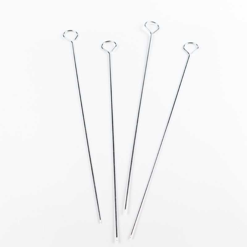 Directo de fábrica de acero inoxidable política de barbacoa de cordero pinchos palo de barbacoa herramientas de barbacoa al aire libre Tarjeta de unión de barbacoa pinchos redondos