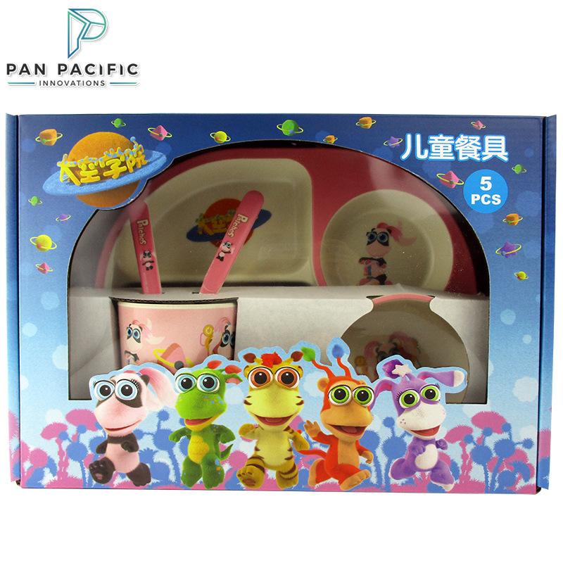Pan-Tai Corn Fiber Children's Tableware Set Supplementary Bowl Baby's Dinner Plate Baby's Grading Rice Bowl Spoon Fork Pan-Tai Corn Fiber Children's Tableware Set Supplementary Bowl Baby's Dinner Plate Baby's Grading Rice Bowl Spoon Fork