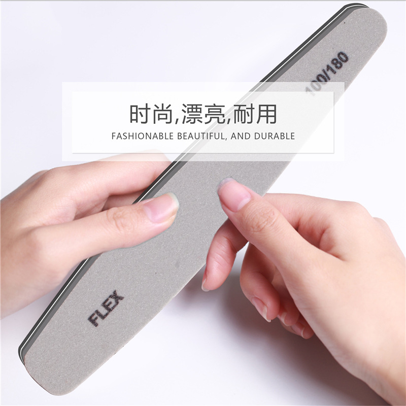 Transfronteriza diamante esponja lima de uñas superficie de uñas herramienta de pulido 100/180 esponja frote tira lavable