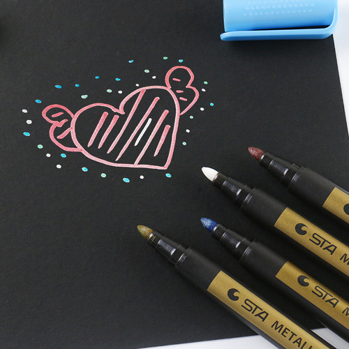 Sta8151 metallic marker pen 10-color set color paint pen art marker metal pen