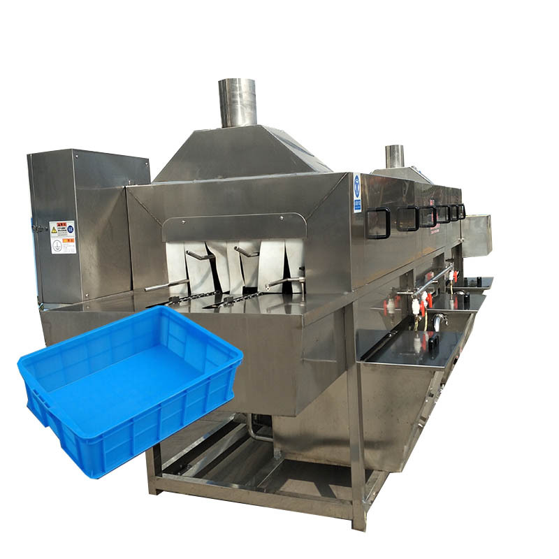 塑料箱食品筐高压喷淋清洗机 自动烘干洗筐机 物流周转筐清洗设备