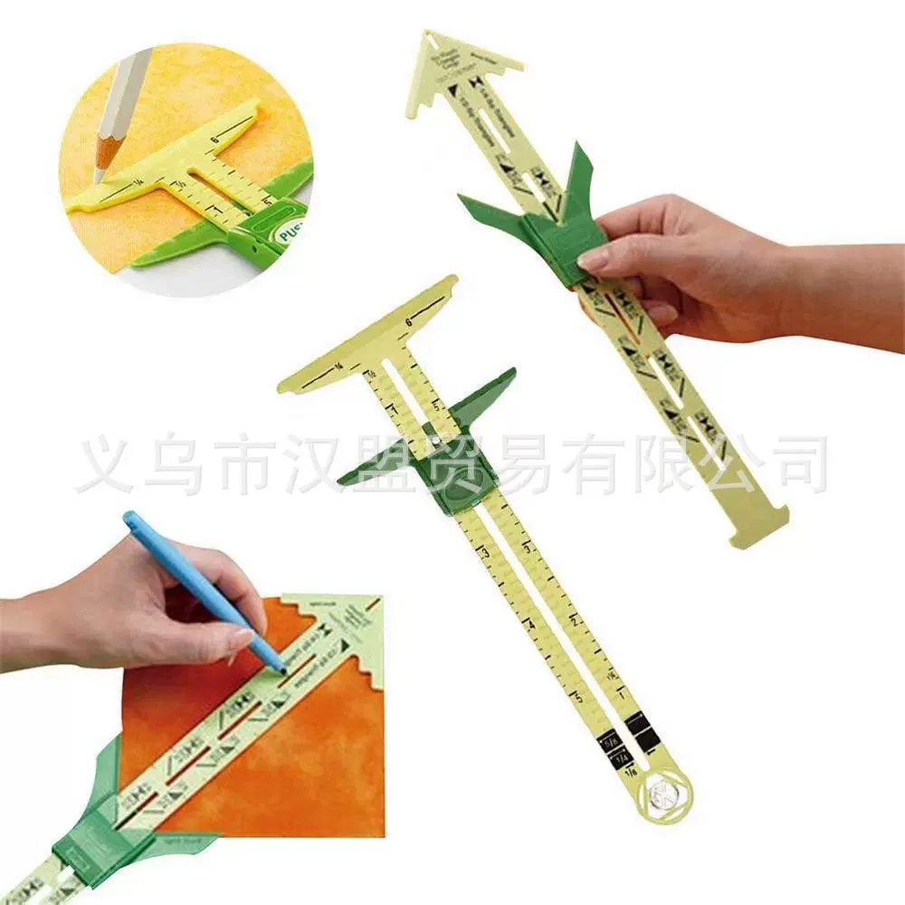 Многофункциональная линейка для рисования в стиле пэчворк, пластиковая линейка для пэчворка «пять в одном», инструмент для пэчворка, линейка, портновская линейка ST-A23